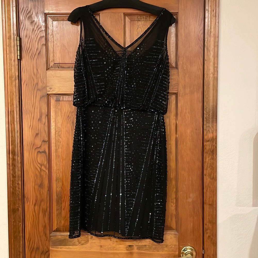 Black beaded dress